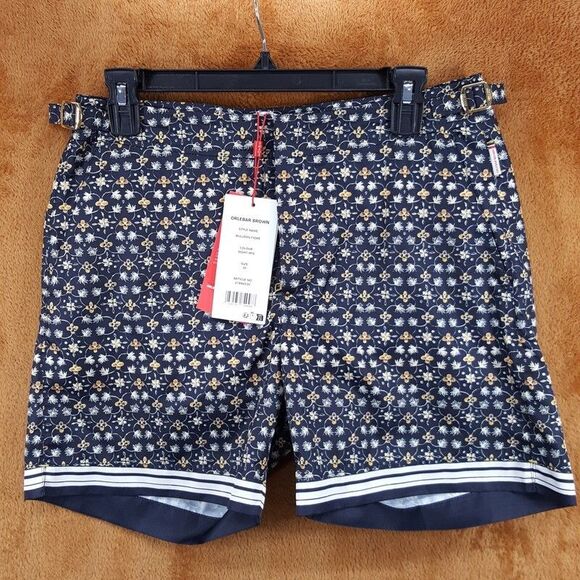 Orlebar Brown Other - ORLEBAR BROWN Mens Swimwear Sz 30 Blue Floral Swim Shorts BULLDOG Fiore $395